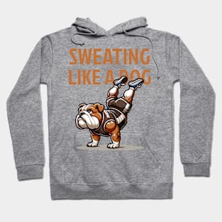 Sweating Like a Dog: Bulldog Conquers HSPU Hoodie